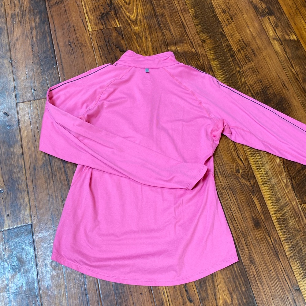 Pink Nike Quarter-Zip Athletic Top